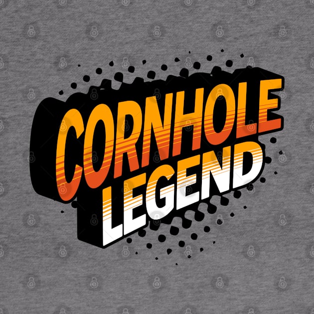 Cornhole Legend Retro Hero by TGKelly